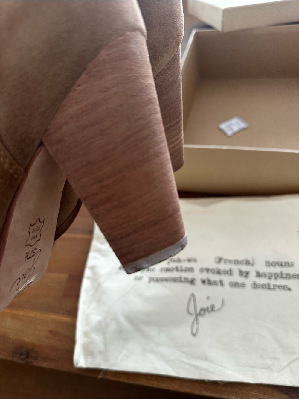 Joie Taupe Suede Wrap Ankle Booties - Picture 9 of 12